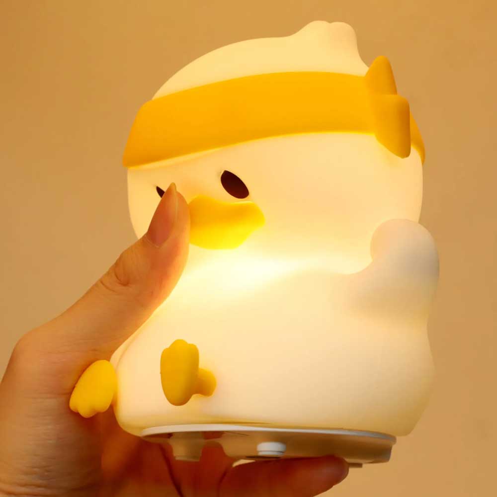 Duck LED Night Light – 6 Cute Color Changing, Dimmable, USB Rechargeable for Bedroom