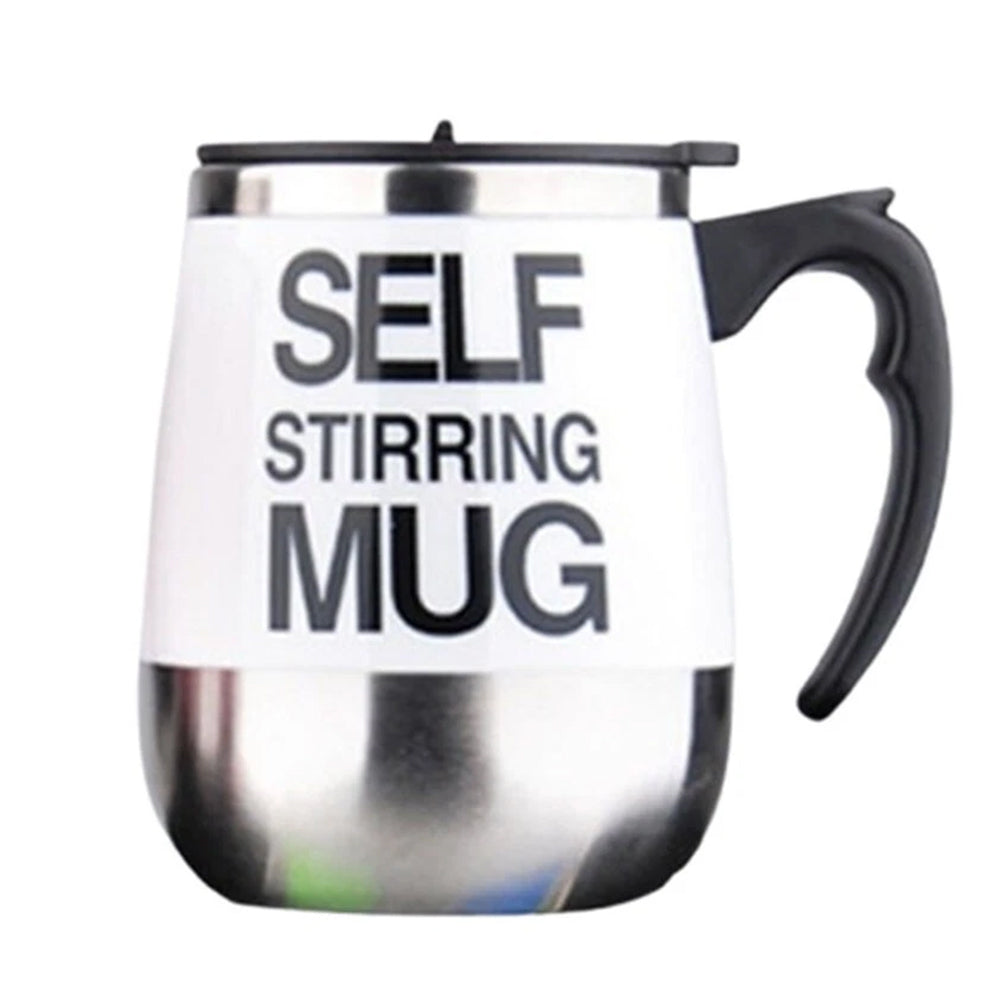 Self-Stirring Travel Mug - Automatic Mixing Cup for Coffee, Milk Tea, Protein Shakes & More