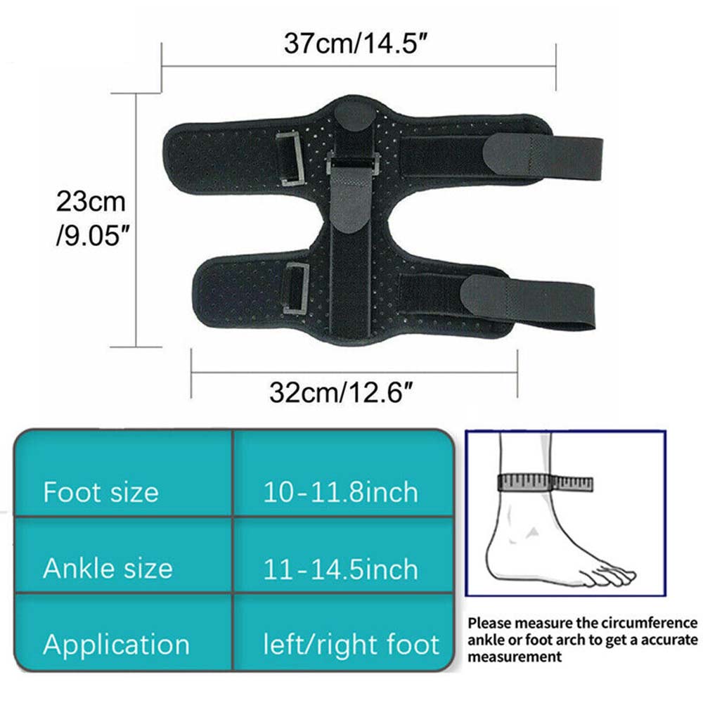 1X Foot Drop Support Ankle Brace Plantar Fasciitis Correction Orthosis Ankle