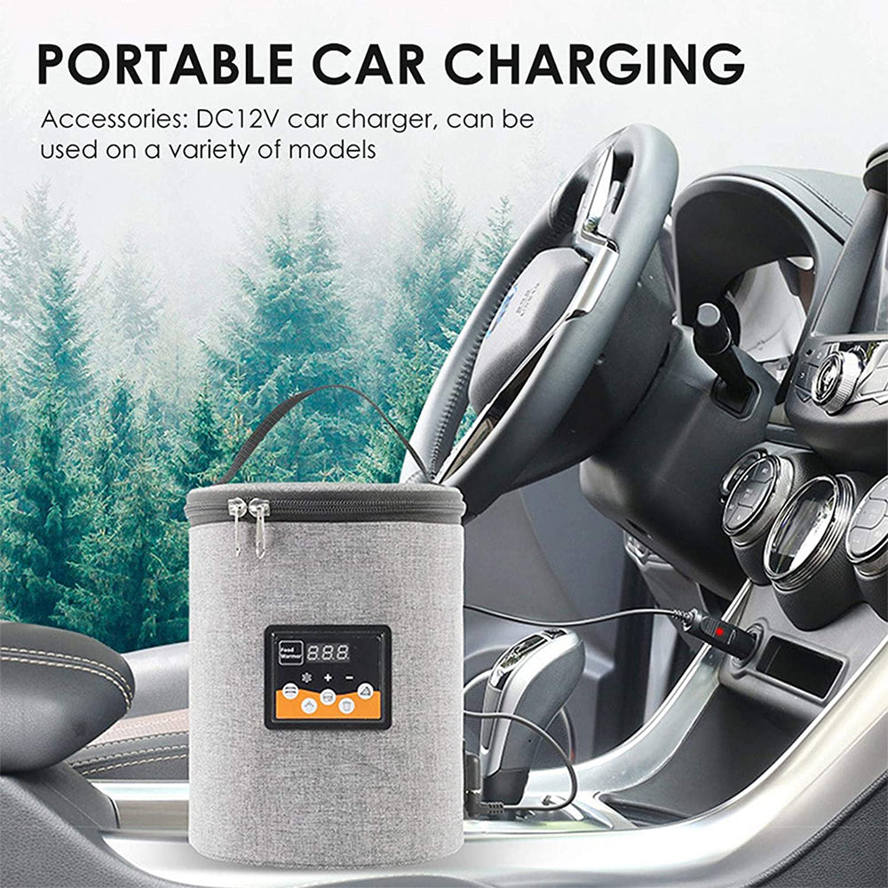 DC 12V Car 40-60℃ Baby Bottle Warmer Portable Feeding Water Milk Cup Heater New