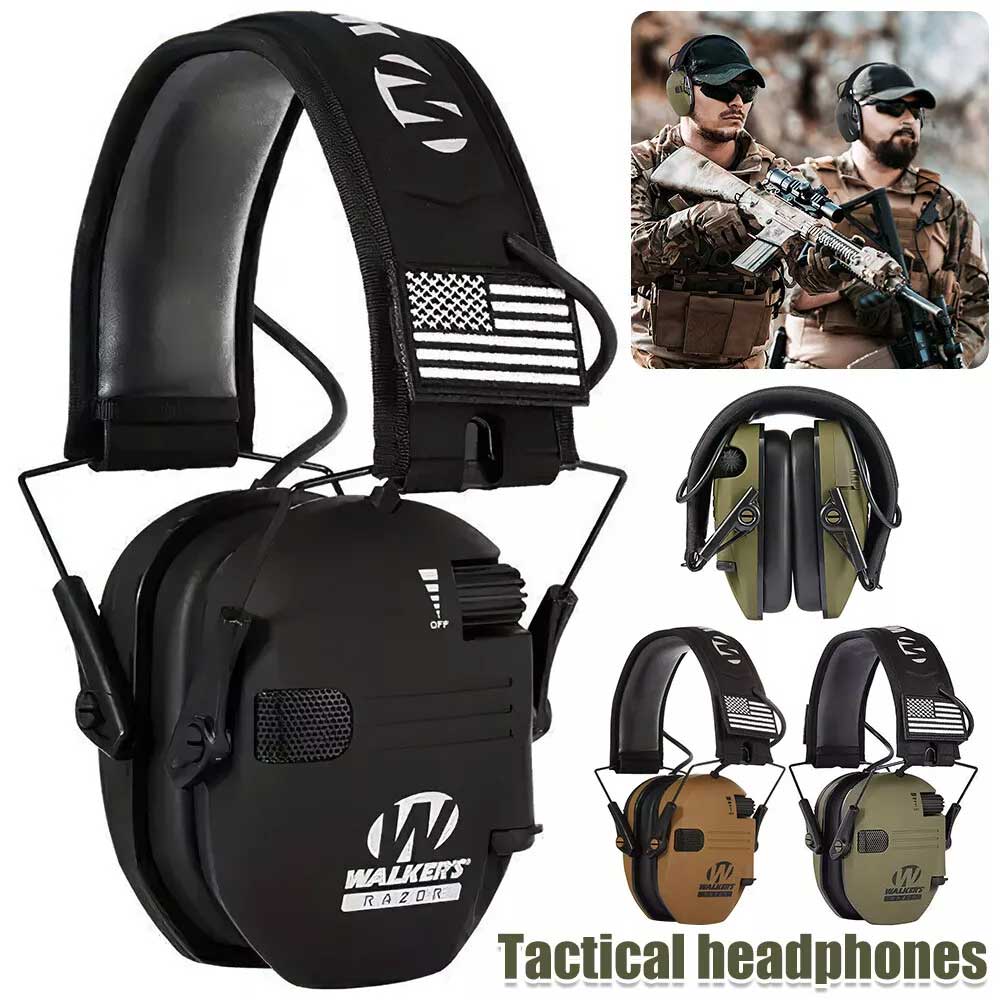 Walker's Electronic Earmuff Shooting Ear Protection Hearing Muff Slim Anti-noise