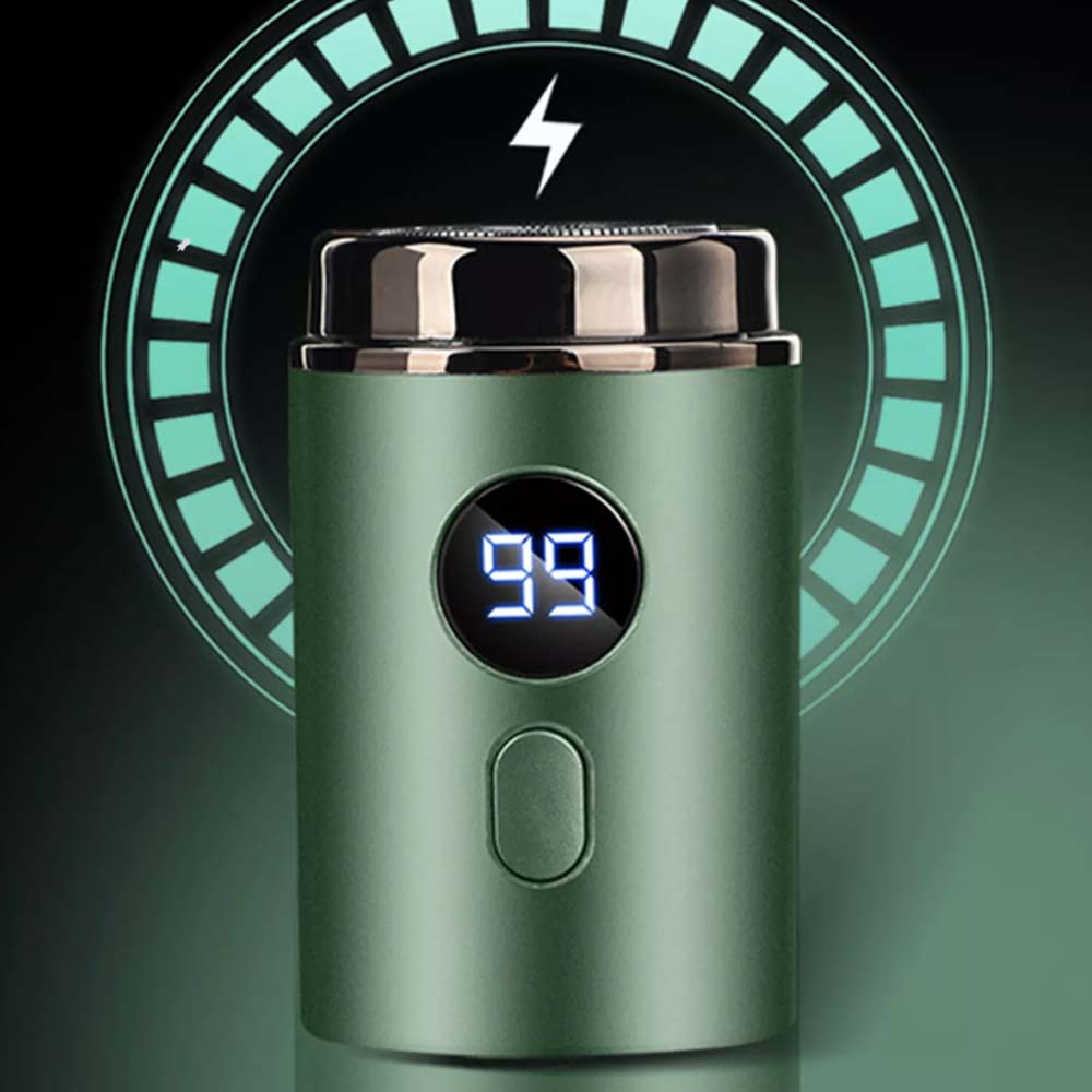 Mini-Shave Electric Razor For Men USB Rechargeable Portable With Digital Display