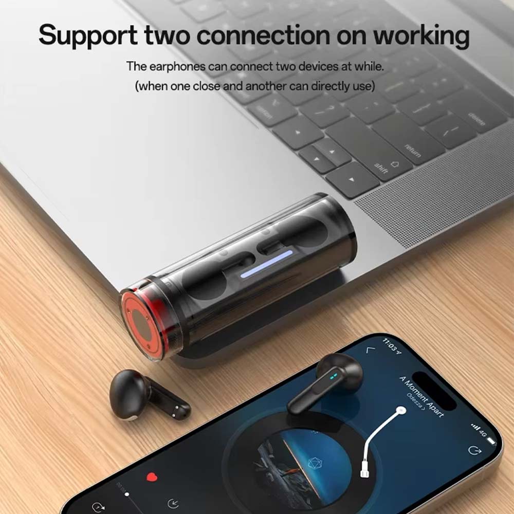TWS Wireless Earbuds Bluetooth 5.3 - 25H Playtime, ENC Noise Reduction, IPX4