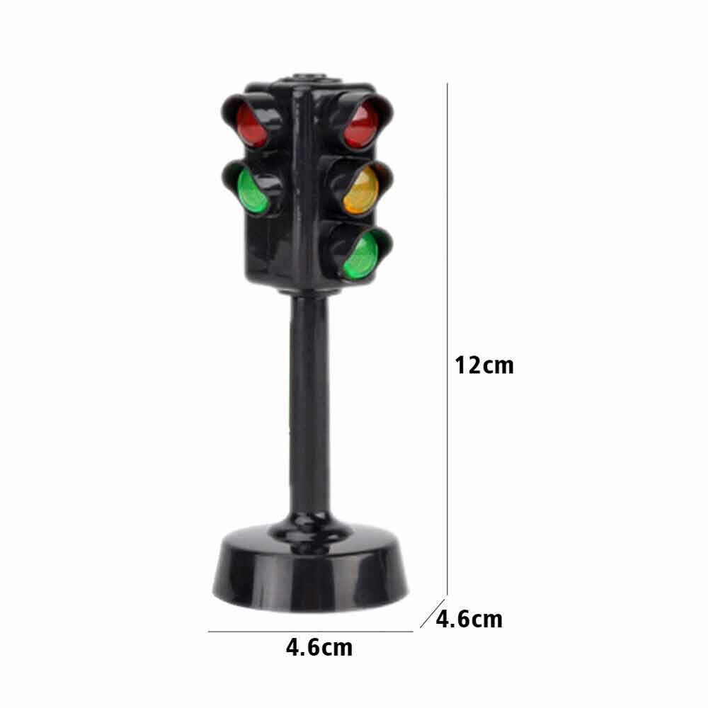 2PCS Traffic Sign Light Toy Early Learning Simulation Street Model Kids Gift