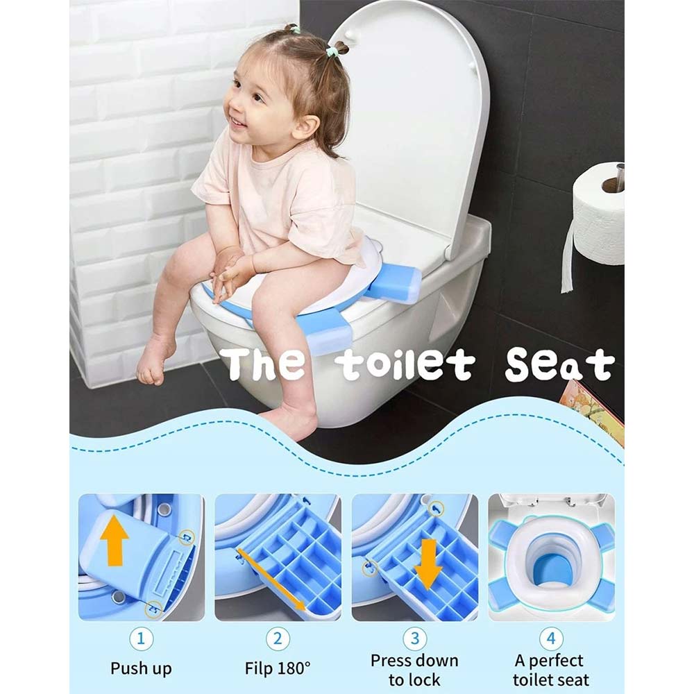 Travel Potty - Reusable Portable Folding Potty for boys and girls Outdoor Camping