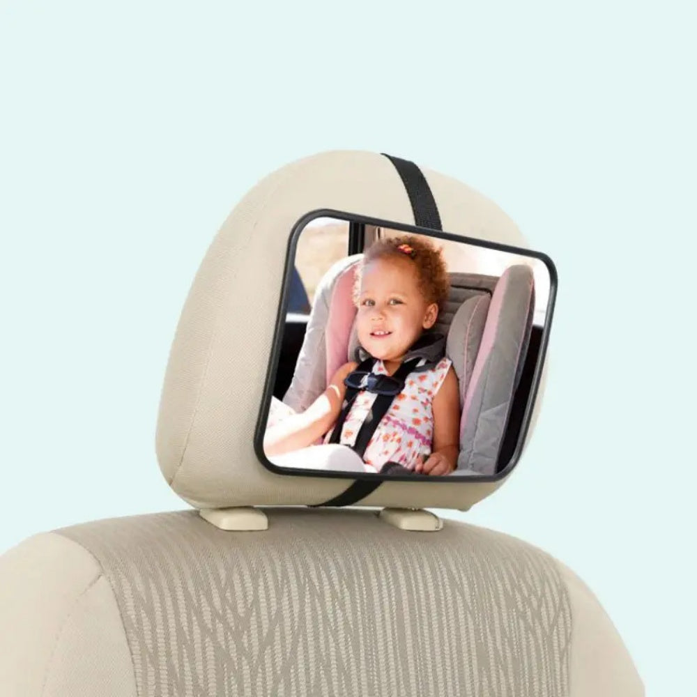Car Mirror for Back Seat – Adjustable & Detachable Wide View Safety Mirror