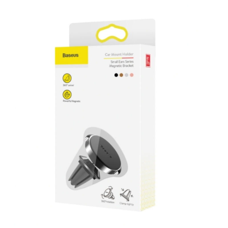 Baseus Small ears series Magnetic suction bracket(Air outlet type) Vent Mount Phone Holder Black