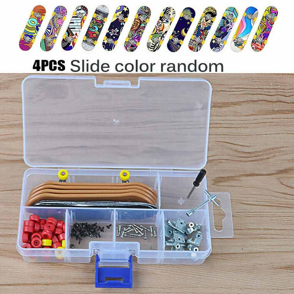 Mini Skate Board Set  DIY Tech Deck Toy Complete Fingerboard Finger Kids ToyGift