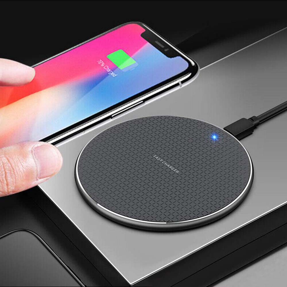 10W Wireless Charger Charging Pad For iPhone 13 12 11 Pro Max Samsung S21 S20
