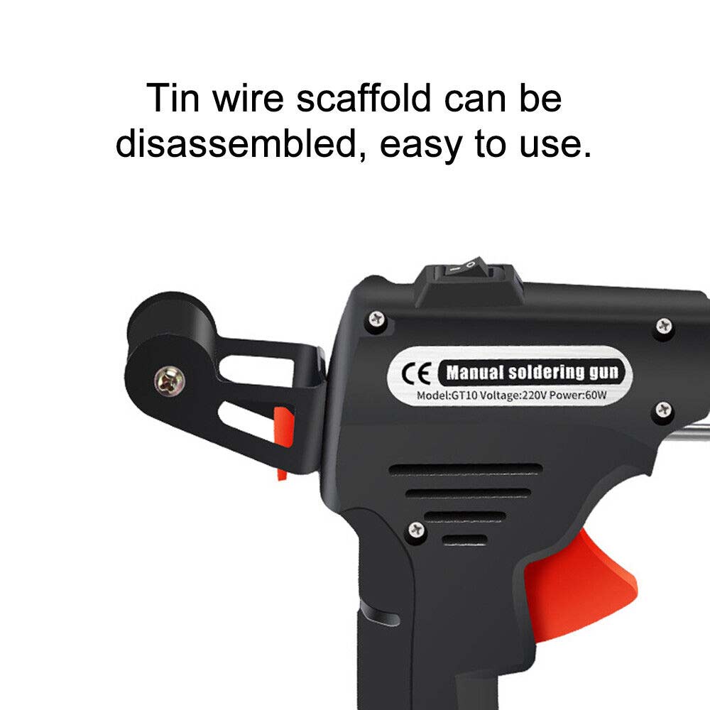 5PCS/set 60W Automatic Electric Soldering Station Iron Gun Solder Tin Tool Kit