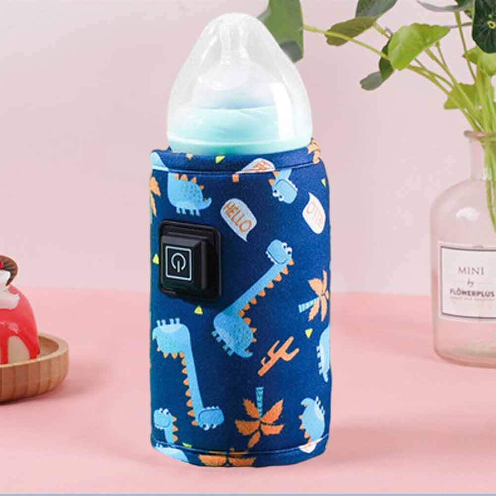 Baby Bottle Warmer Bag Thermostat Portable Travel Milk Feeding Heater USB Pouch