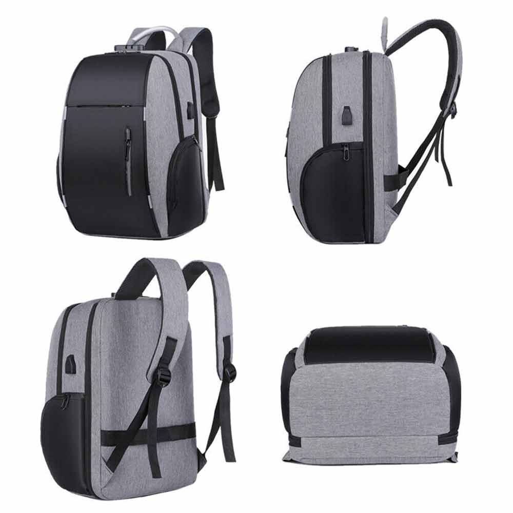 Anti-Theft Backpack School Travel Laptop Bag with USB Charging Port Waterproof