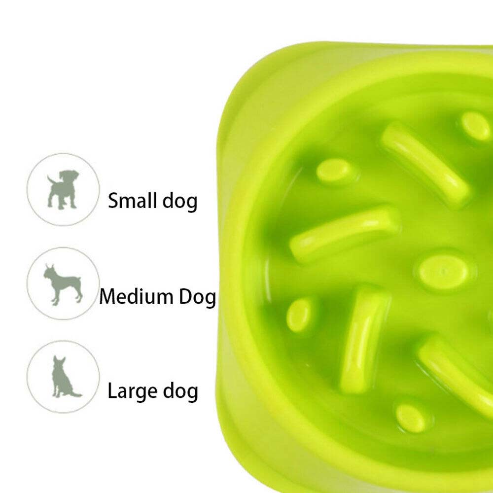 Healthy Dog Slow Eating Bowl Food Feeder Feed Large Bloat Stop Pet Cat Large