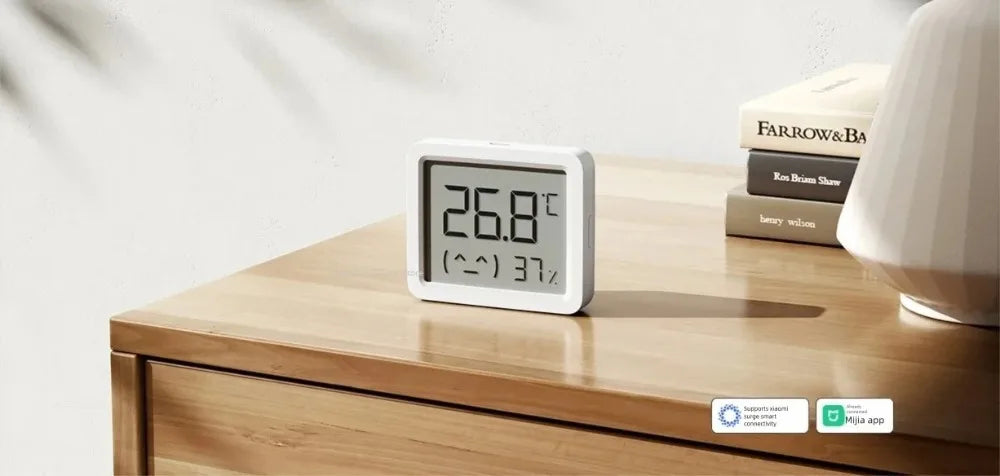 Xiaomi Mijia Bluetooth Temperature Hygrometer – Smart LCD Clock Monitor for Indoor