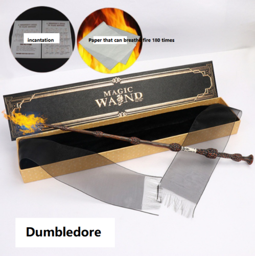 Harry Potter Same Style Flame Magic Wand Toy Real Fireball CosPlay Halloween