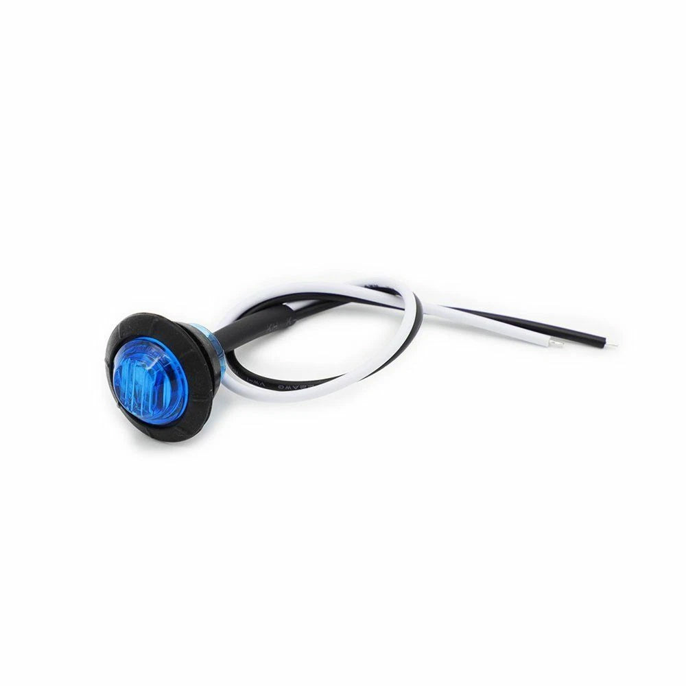 10X Blue Round Marine Boat Cabin Courtesy Lights Deck LED Walkway Stair Light