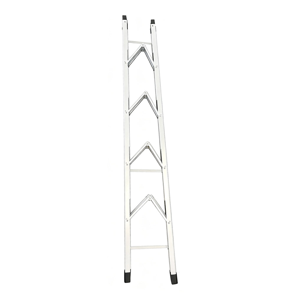 SJ 4-Step Folding Aluminium Ladder for Caravan & RV Bunks – Lightweight, Non-Slip, Space-Saving