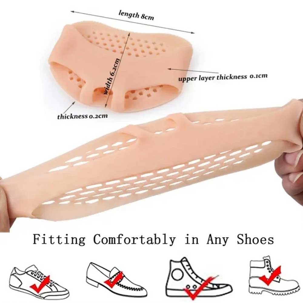 10 PAIRS SILICONE METATARSAL PADS - TOE SEPARATOR ORTHOTICS FOOT CARE INSOLE