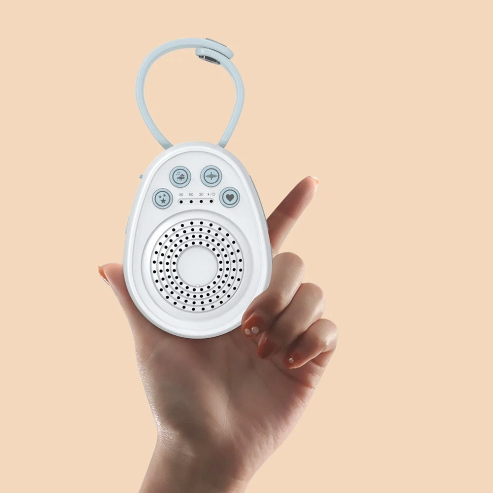 White Noise Machine Portable – Sleep Sound Timer, USB-C, 20 Soothing Sounds