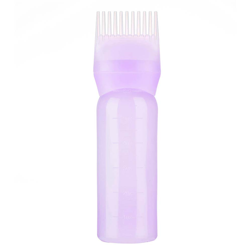 3pcs Root Comb Applicator Bottle with Graduated Scale Hairstyling Hairdressing
