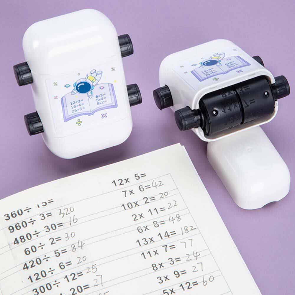 Digital Roller Teaching Stamp Math Practice for Kids Brain Improvement Device