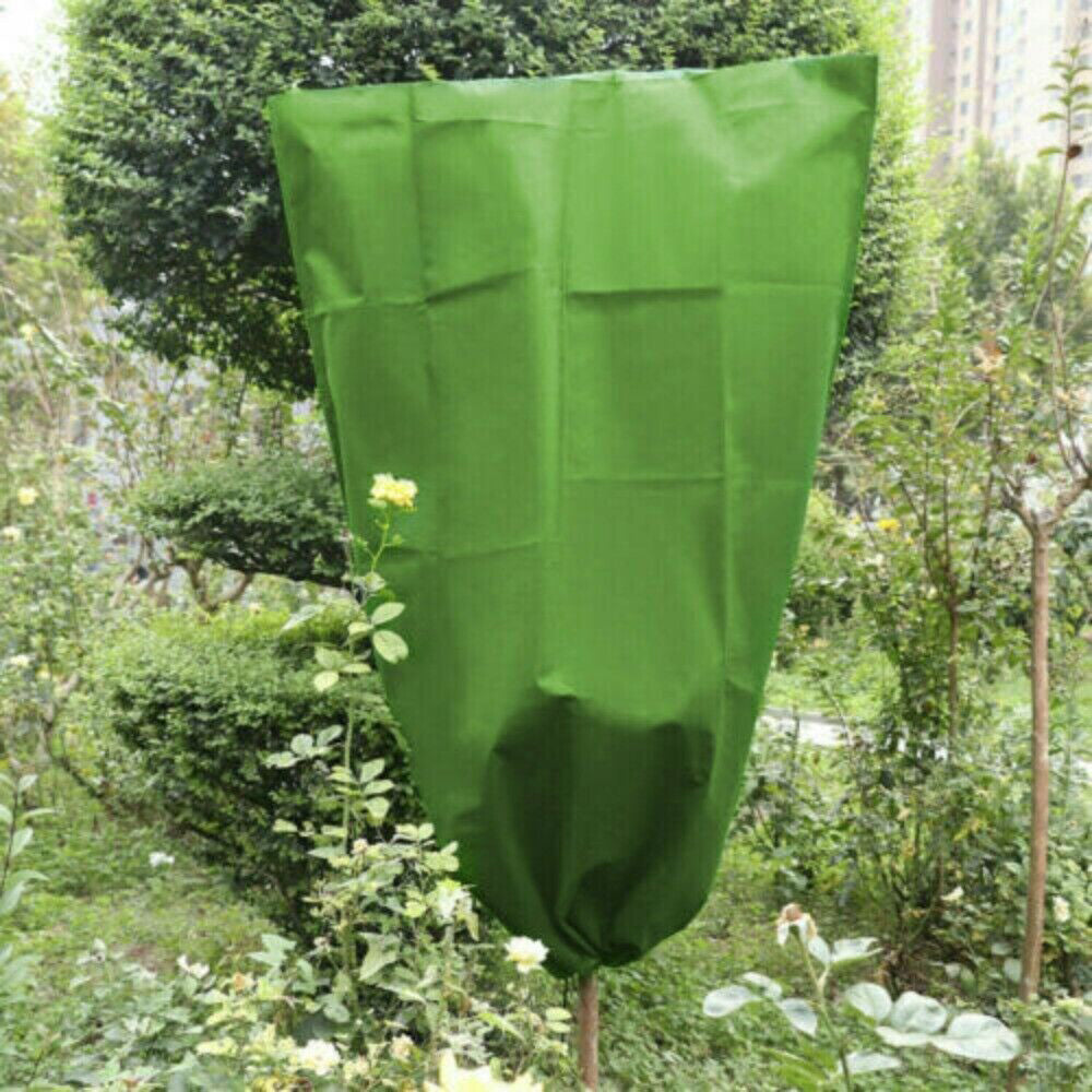 Frost Freeze Protection Bag for Garden Plants Covers Shrub Bag Reusable Green