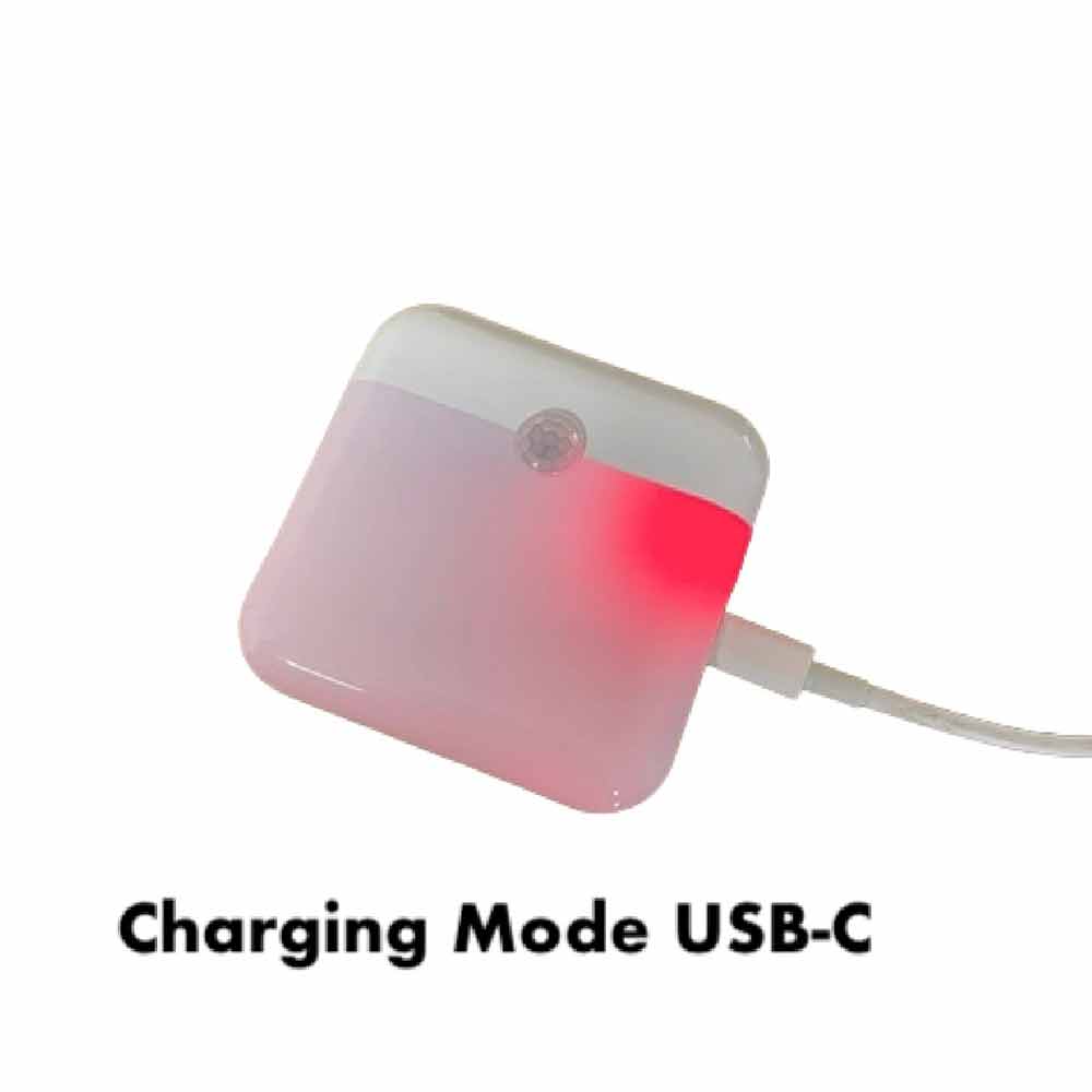 Motion Sensor Night Light – USB Rechargeable PIR Bi-Colour Lamp for Bathroom, Magnetic