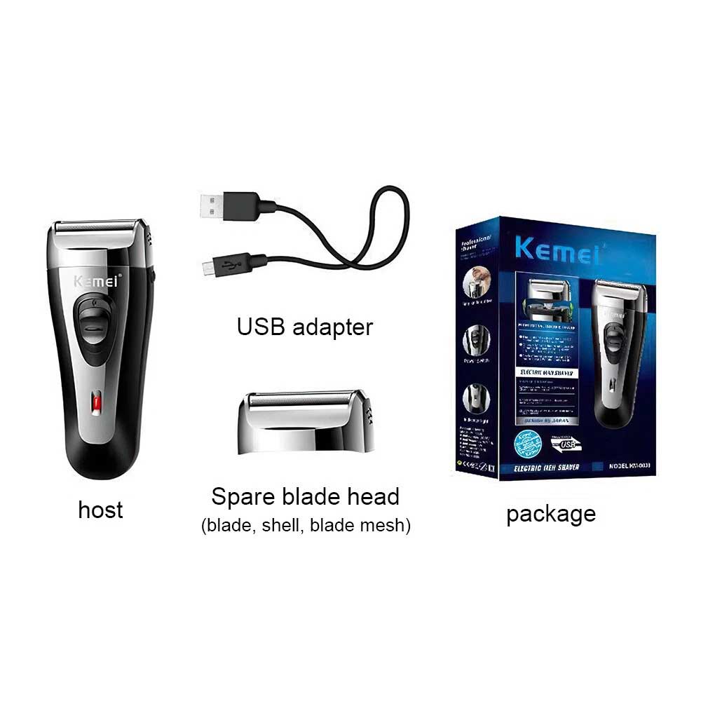 Men USB Electric Shaver Trimmer Razor Rechargeable Hair Beard Shaving Machine