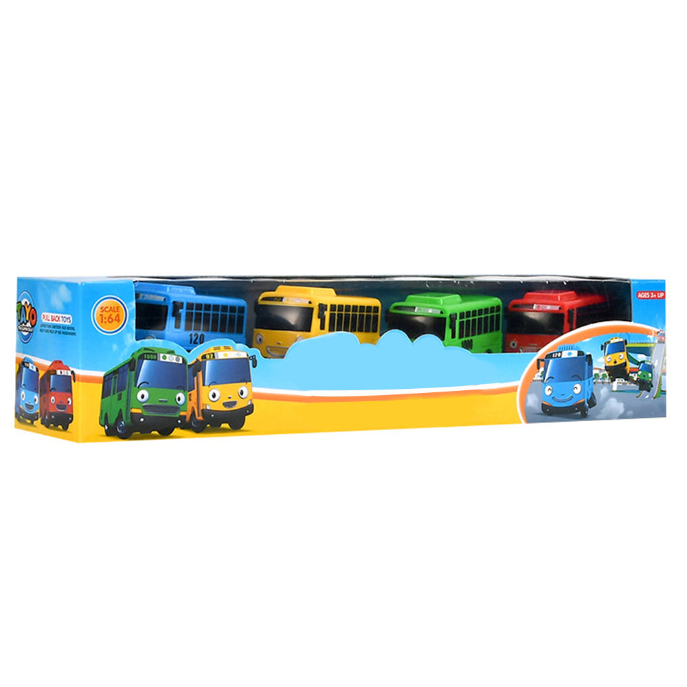 Min Bus Toy, Pull Back Mini Cars Toy, Little Bus Car Toy Set