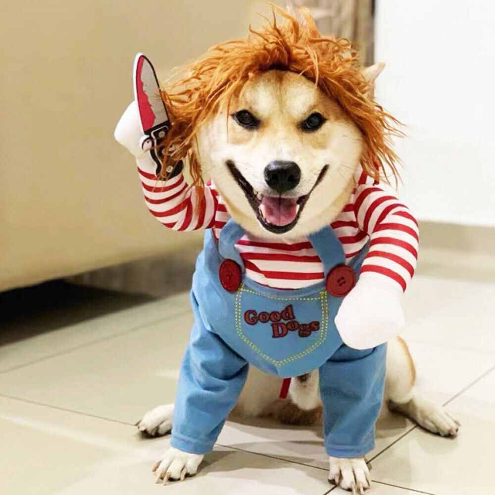 3PCS Halloween Pets Costume Movie Pet Creative Funny Dog Pet Clothes for Dogs