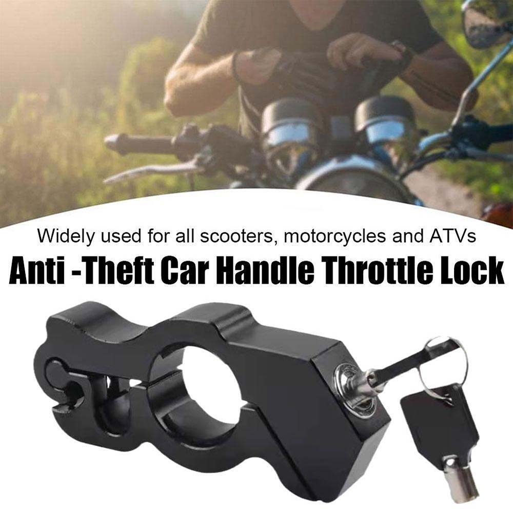 Motorbike Handlebar Throttle Grip Safety Lock Bike  Scooter Anti-Theft Brake