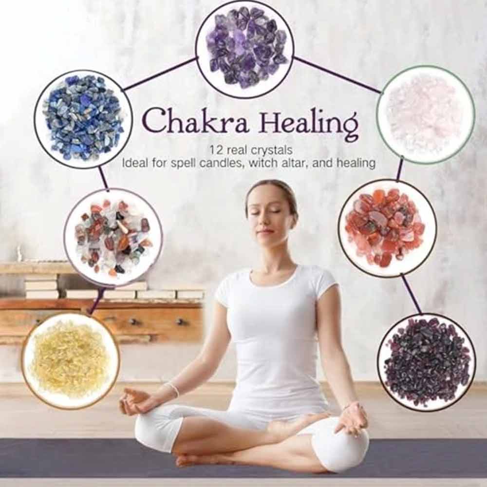 24-Day Crystal Advent Calendar – Natural Gemstone & Chakra Stone Countdown 2026