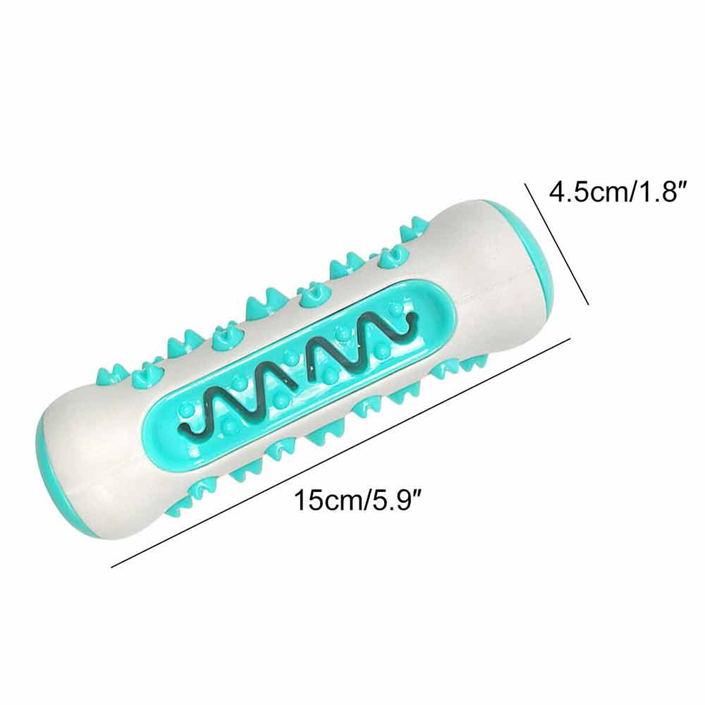 Teeth Cleaning Dog Chew Toy Tough Dog Puppy Toothbrush Rubber Chewers Toy Bone