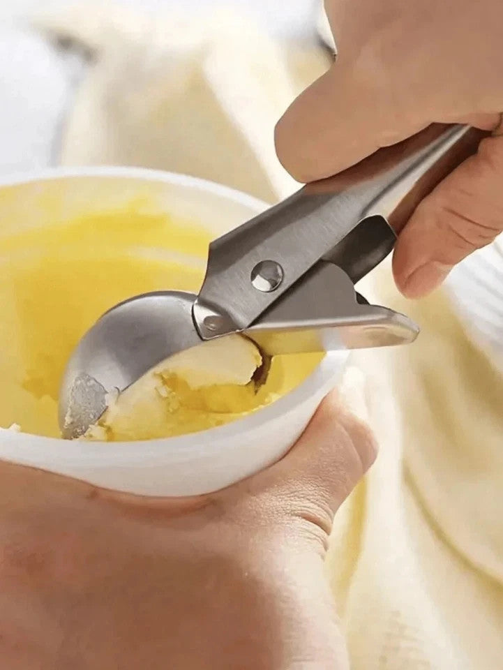 Multifunctional Stainless Steel Dual-Purpose Ice Cream Scoop & Scoop Maker