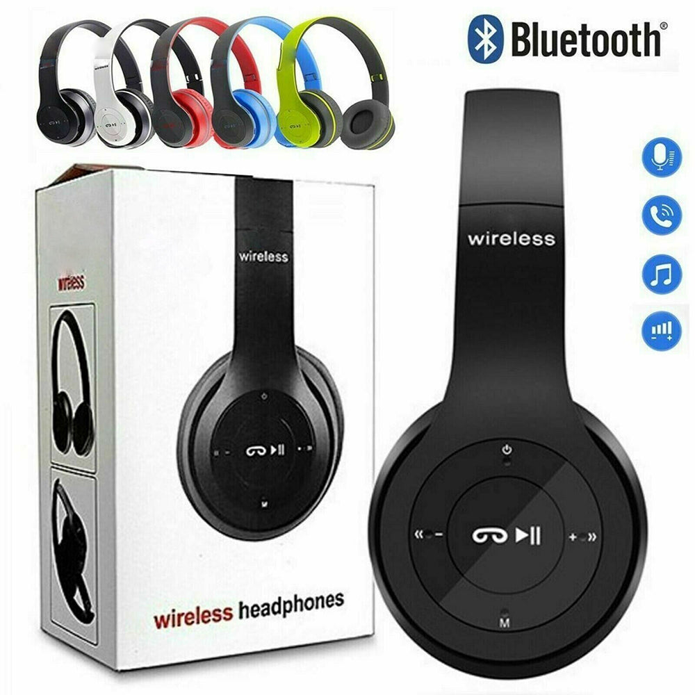 Wireless Bluetooth 5.1 Headphones with Noise Cancelling Over-Ear Earphones
