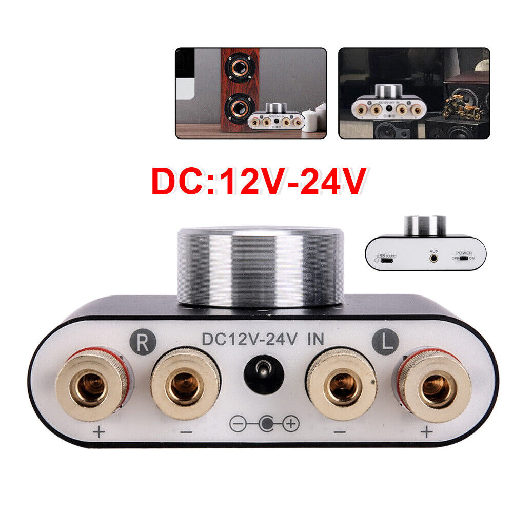 Mini Bluetooth 5.0 Digital Power Amplifier HiFi Stereo Audio Amp 50W+50W Home