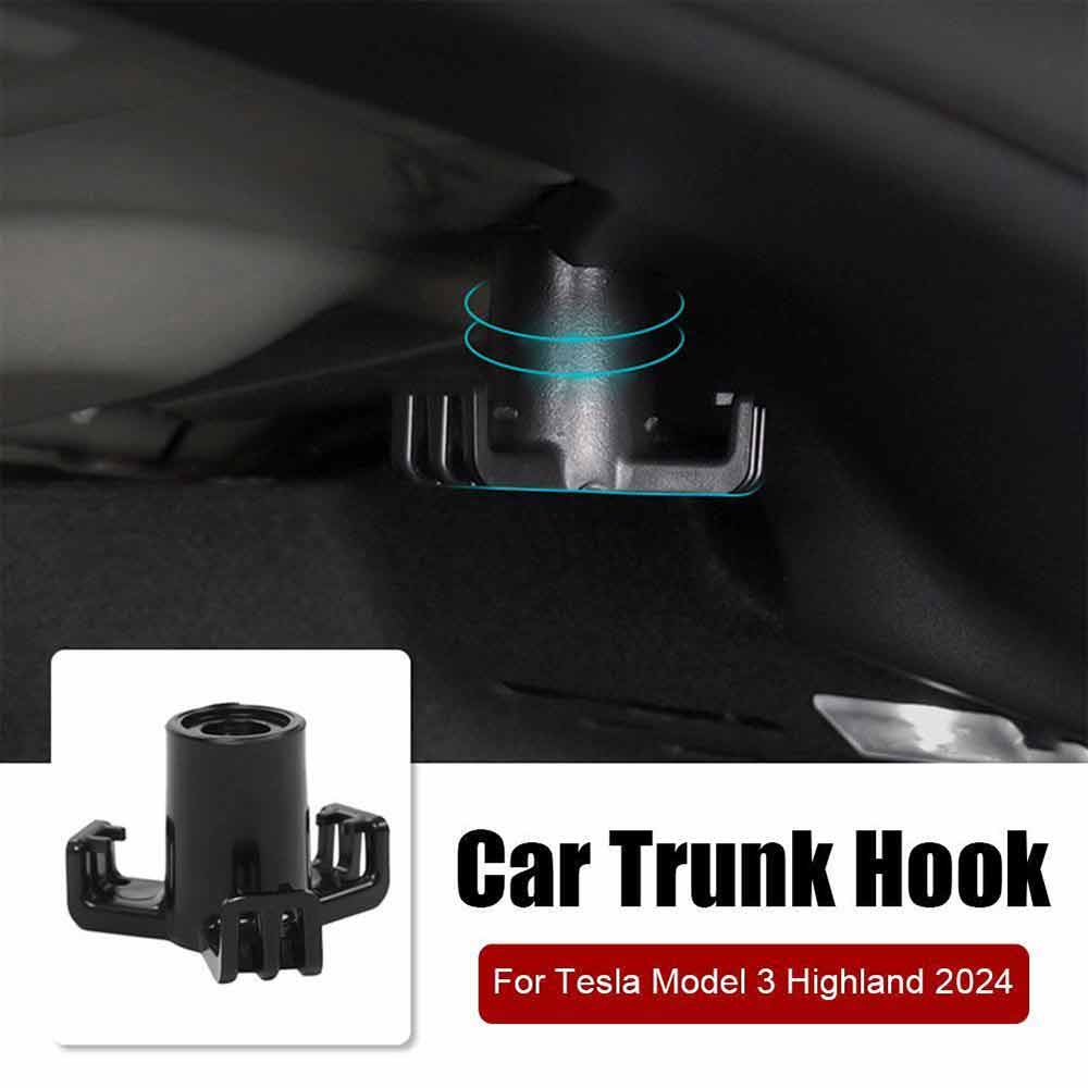 Trunk Hook Car Pendant Grocery Bag Hook For Tesla-Model 3/Y Highland 2024 New P7