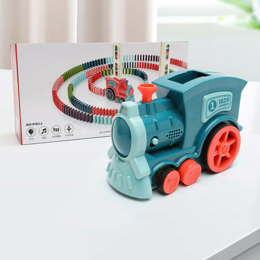 Domino Train Building Blocks Set Stacking Toy Kids Creatives Toys Funny Gift