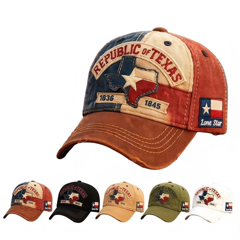 Lone Star Legacy Texas Republic Baseball Cap (1836-1845) Vintage Washed Texas Pride Hat Unisex Adjustable