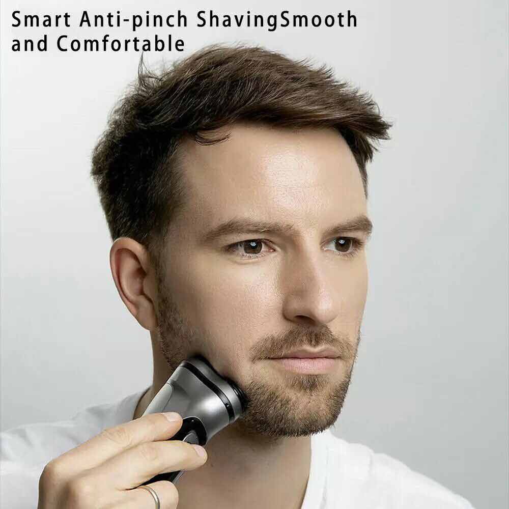 Wet Dry Rotary Shaver Electric Shaver 3 Heads Cordless Men Razor USB
