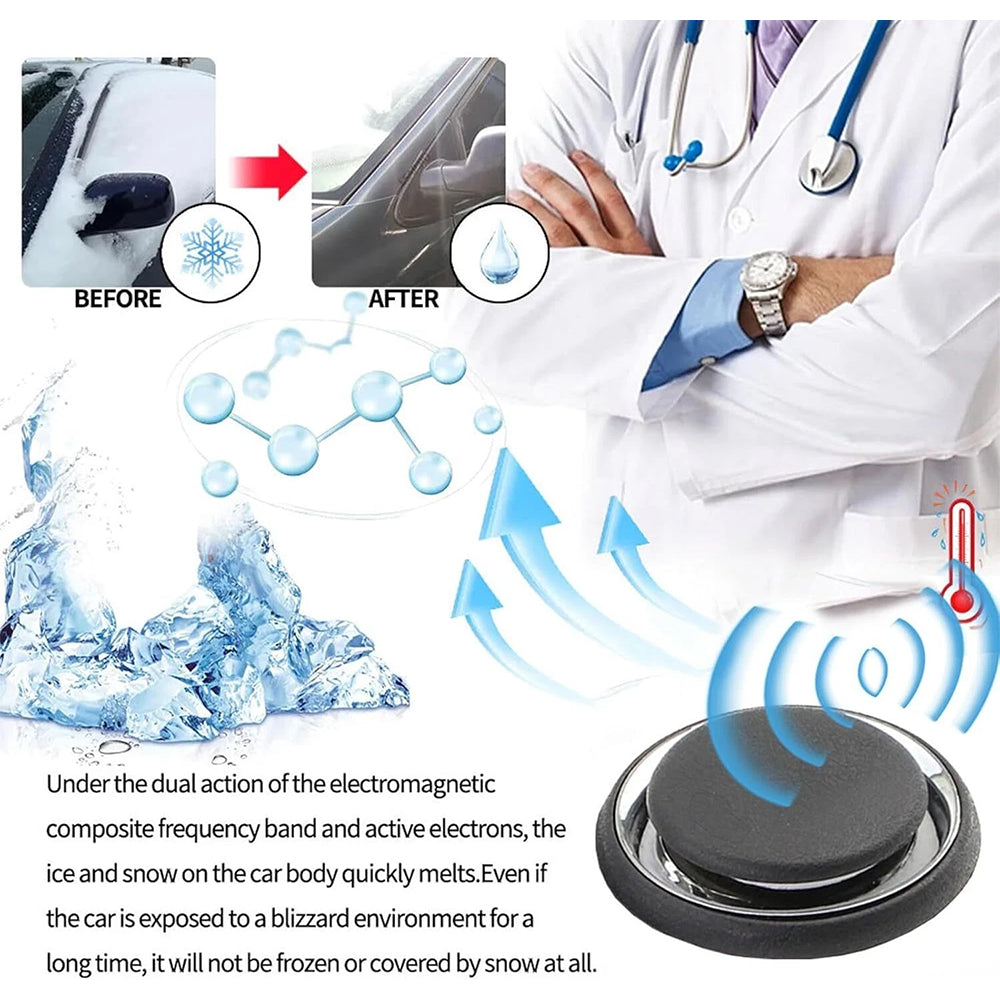 1X Electromagnetic Car Snow Removal Tool - Solar Defroster & Ice Melting Deicer