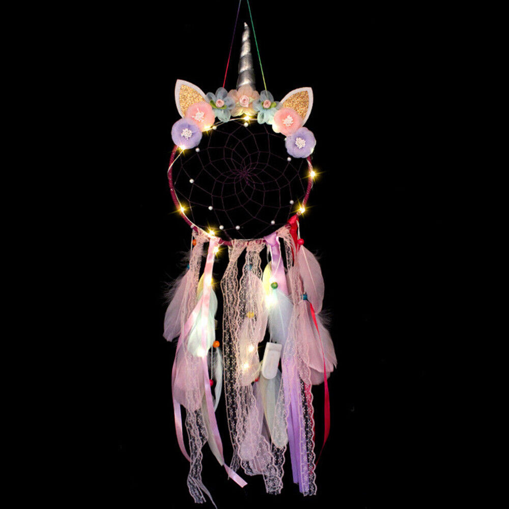 Dream Catcher with Feather Caught Dreams Wall Hanging Ornament Home Decor