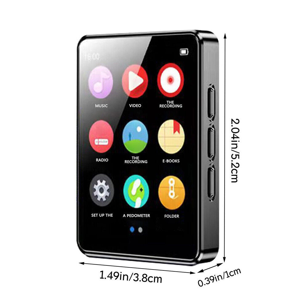 Full Touch Screen Bluetooth MP4/MP3  Music Player FM Radio Recorder TF Card