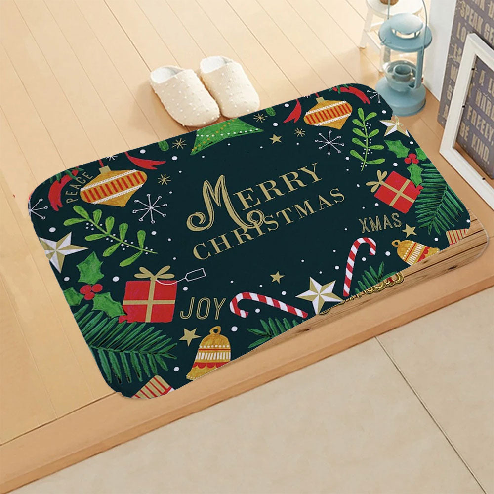 Christmas Door Mat – Santa Claus Outdoor Rug, Merry Xmas Home Decoration, 50×80cm