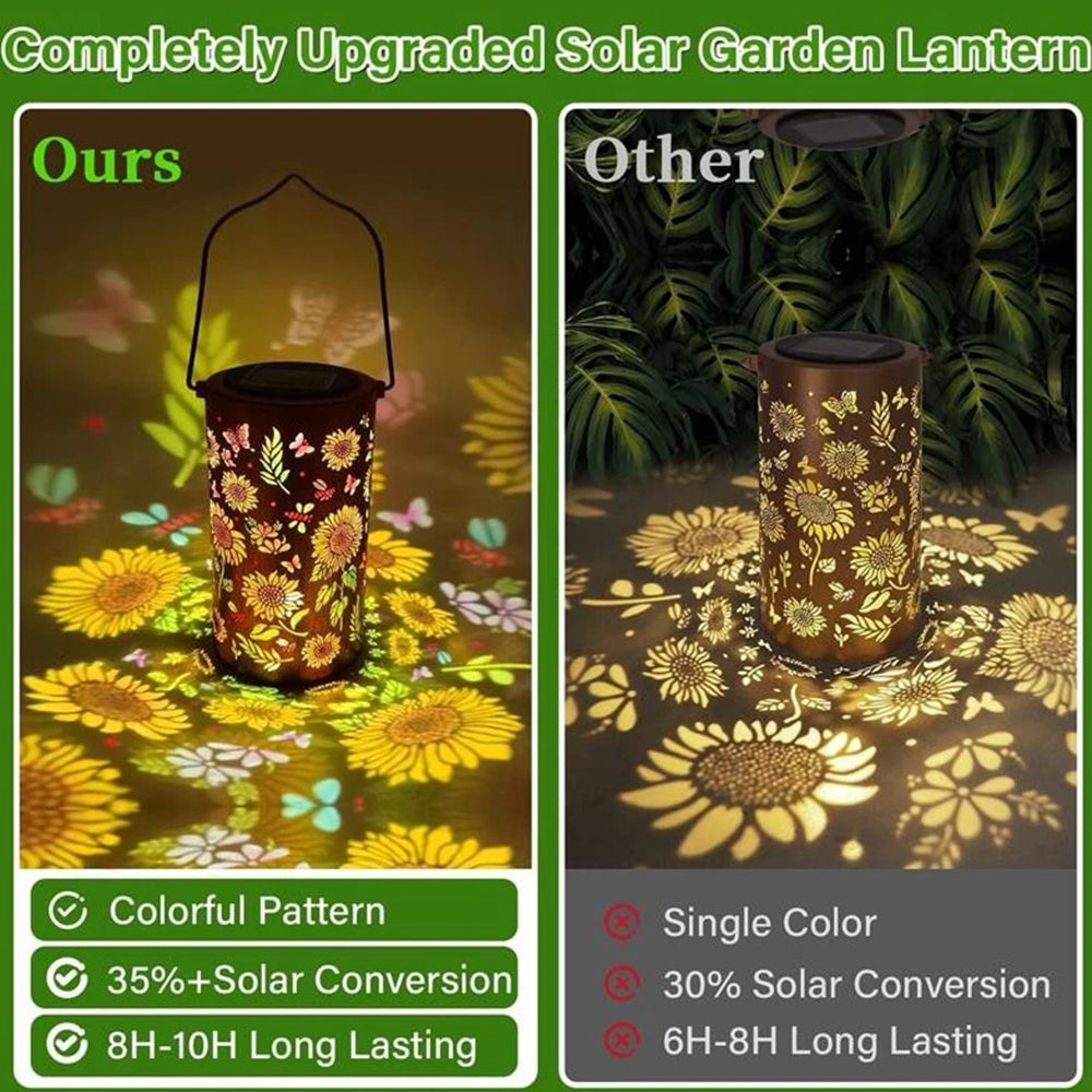 Sunflower Solar Lantern – Outdoor Waterproof Hanging Light for Garden, Yard & Patio