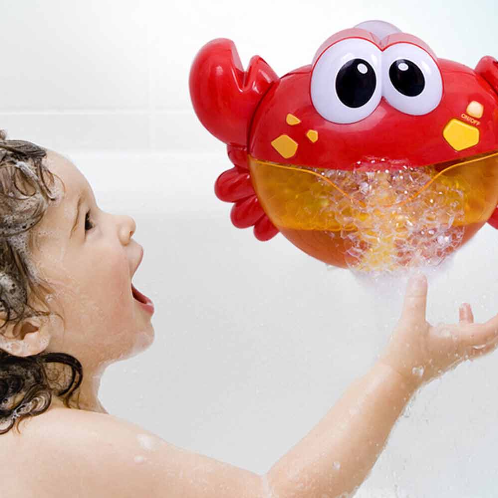 Crab Bubble Machine Musical Shower Fun Baby Toy Bath Bubble Maker