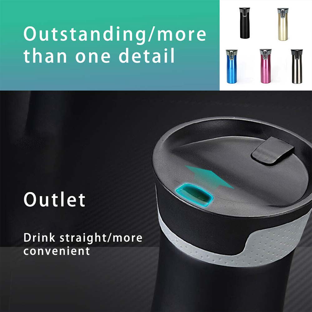 550ML Stainless Steel Water Bottle Travel Mug Portable Coffee Cup Thermal Bottle