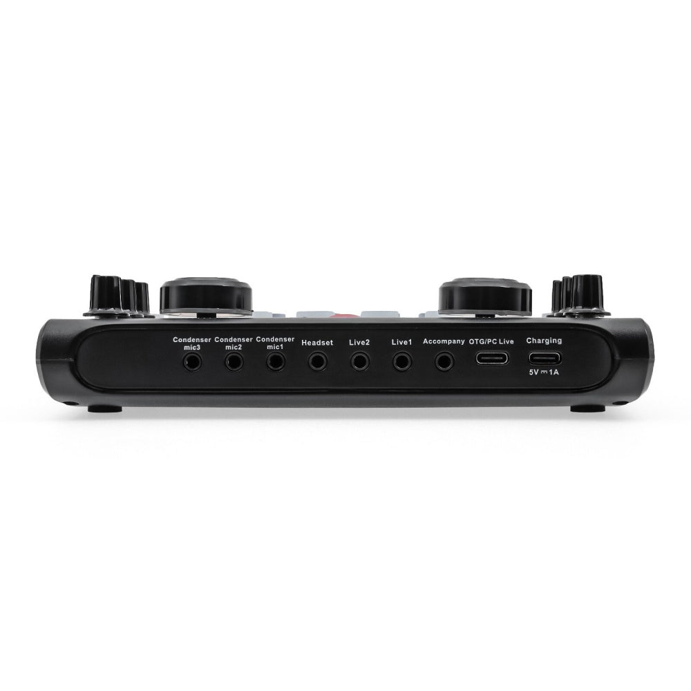Audio Mixer with Voice Effects for PC Streaming Gaming Live DJ Sound Card USB