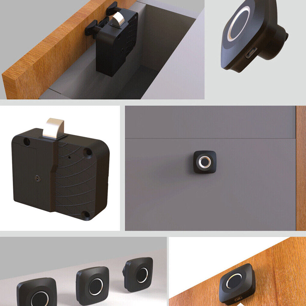 Smart Mini Fingerprint Lock Electric Locker Universal Keyless Padlock
