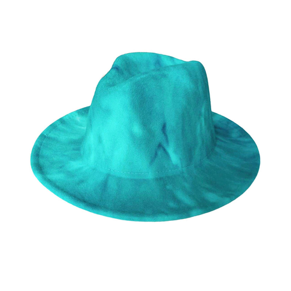 Men Women Jazz Summer Cap Wide Hat Hat Tie-Dye For Party Costumes Print Gift